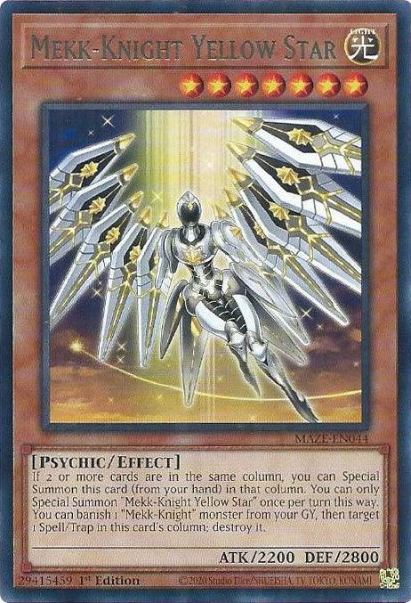 Mekk-Knight Yellow Star [MAZE-EN044] Rare - for just $0.10! 