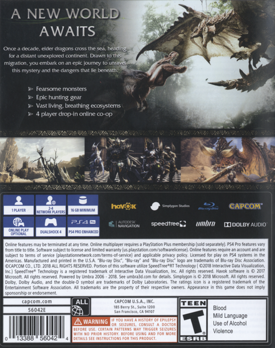 Monster Hunter World – PlayStation 4 (PS4) - for just $9.99! 
