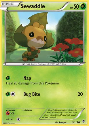 Sewaddle 005/119 - XY  Phantom Forces Reverse Holofoil - for just $0.17! 