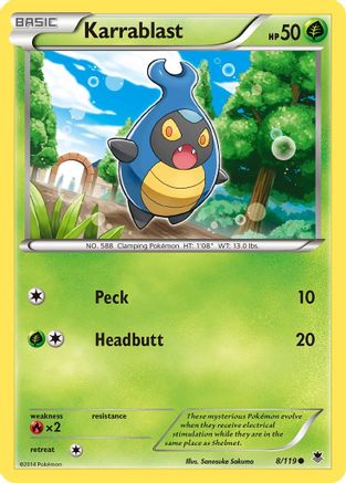 Karrablast 008/119 - XY  Phantom Forces Reverse Holofoil - for just $0.13! 