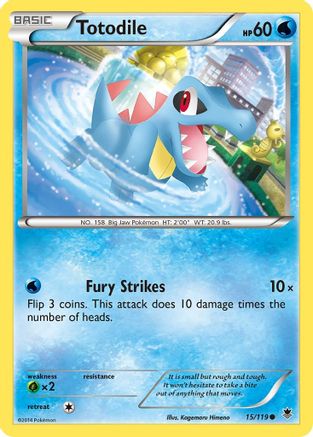 Totodile 015/119 - XY  Phantom Forces - for just $0.16! 