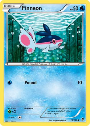 Finneon 018/119 - XY  Phantom Forces Reverse Holofoil - for just $0.28! 