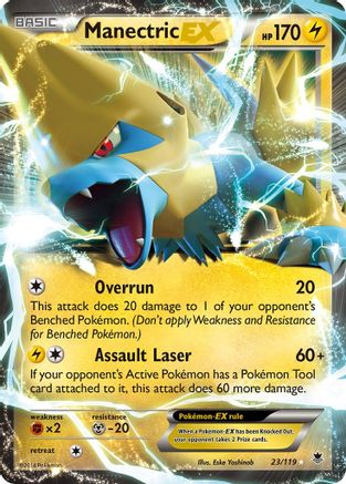 Manectric EX 023/119 - XY  Phantom Forces Holofoil - for just $1.14! 