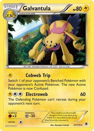 Galvantula 027/119 - XY  Phantom Forces Reverse Holofoil - for just $0.45! 