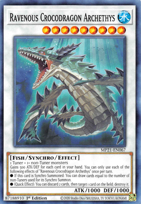 Ravenous Crocodragon Archethys [MP21-EN067] Common - for just $0.15! 