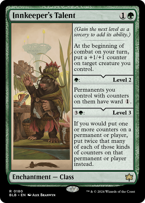 Innkeeper's Talent (BLB-180) - Bloomburrow - for just $2.97! 