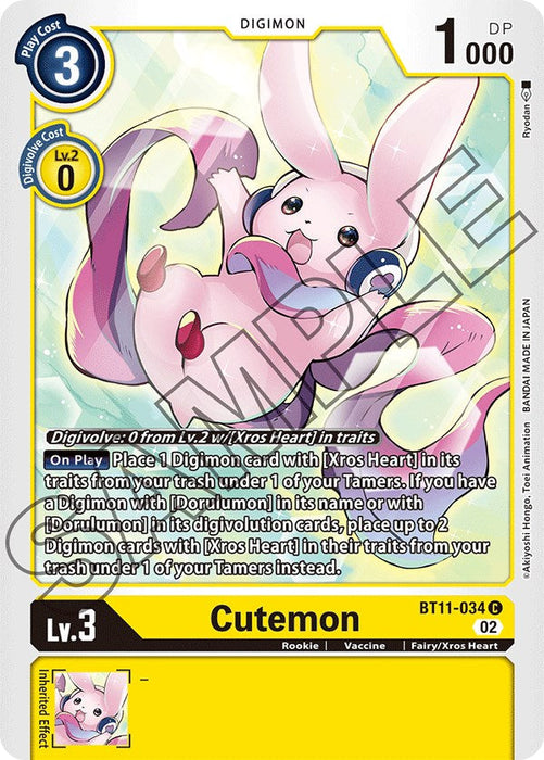 Cutemon [BT11-034] [Dimensional Phase] - Just $0.09! Shop now at Retro Gaming of Denver