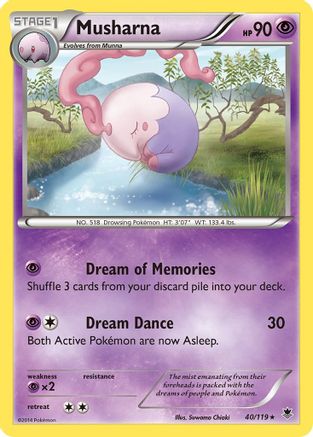 Musharna 040/119 - XY  Phantom Forces Reverse Holofoil - for just $0.27! 