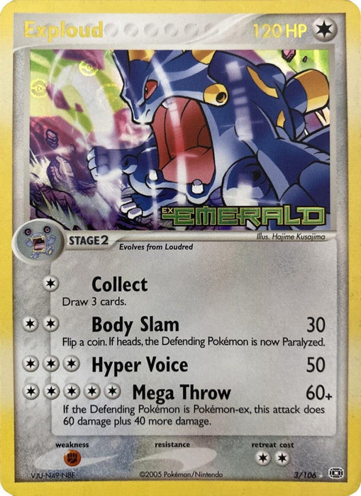 Exploud (3/106) (Stamped) [EX: Emerald] - for just $14.30! 