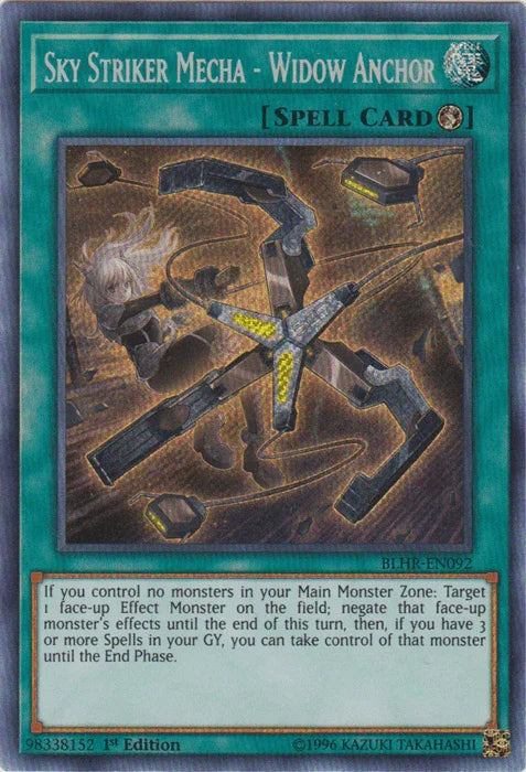 Sky Striker Mecha - Widow Anchor [BLHR-EN092] Secret Rare - for just $5.90! 