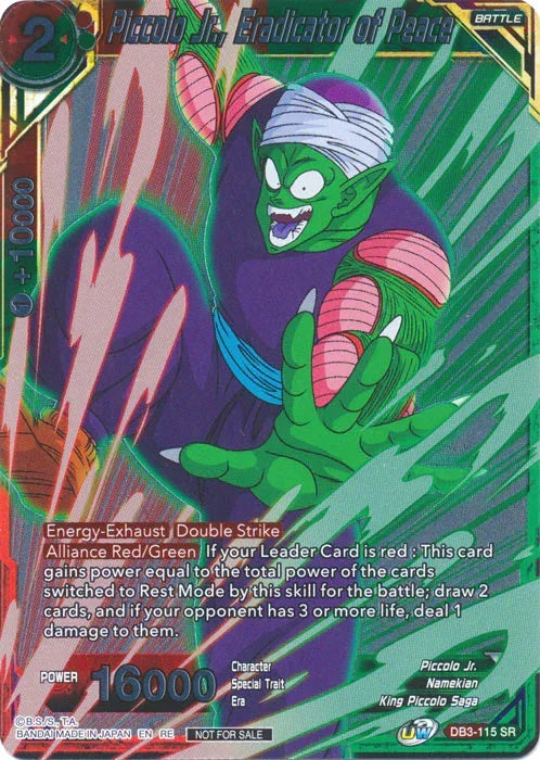 Piccolo Jr., Eradicator of Peace (Event Pack 09 - Alternate Foil) (DB3-115) [Tournament Promotion Cards] - for just $0.35! 