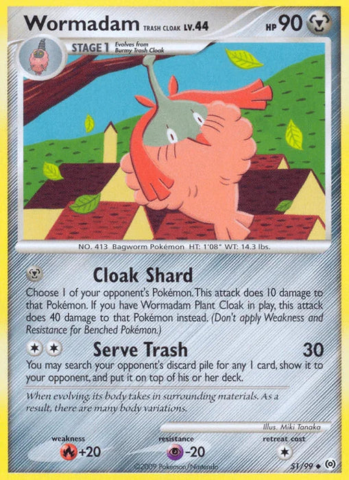 Wormadam Trash Cloak (51/99) [Platinum: Arceus] - for just $0.15! 