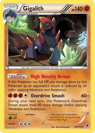 Gigalith 050/119 - XY  Phantom Forces Holofoil - for just $0.38! 
