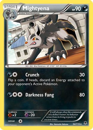 Mightyena 054/119 - XY  Phantom Forces - for just $0.10! 