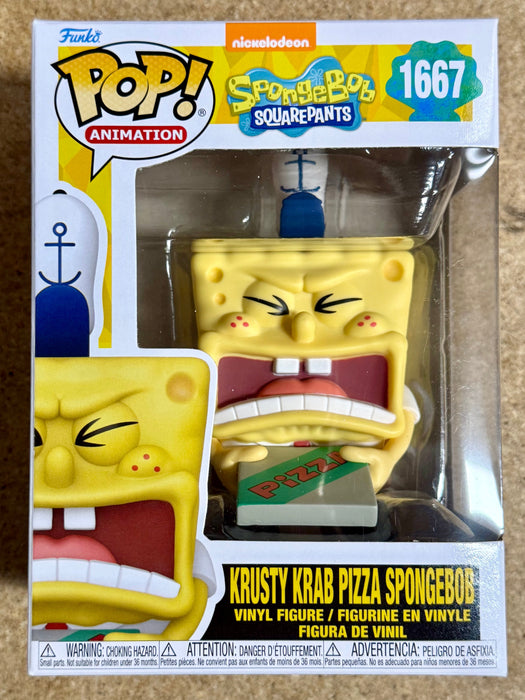 Funko Pop! Animation Krusty Krab Pizza Spongebob #1667 SquarePants 25 Years 2024 - for just $13! 