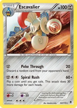 Escavalier 064/119 - XY  Phantom Forces - for just $0.07! 