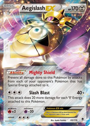 Aegislash EX 065/119 - XY  Phantom Forces Holofoil - for just $1.24! 