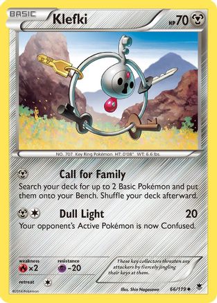 Klefki 066/119 - XY  Phantom Forces - for just $0.05! 