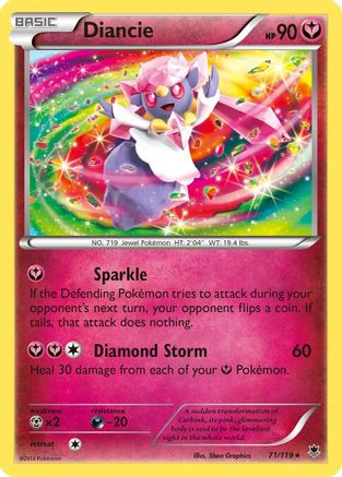 Diancie 071/119 - XY  Phantom Forces Reverse Holofoil - for just $0.56! 