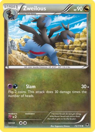 Zweilous 073/119 - XY  Phantom Forces Reverse Holofoil - for just $0.28! 