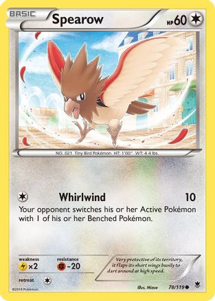 Spearow 078/119 - XY  Phantom Forces - for just $0.06! 