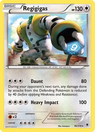 Regigigas 086/119 - XY  Phantom Forces Holofoil - for just $0.39! 