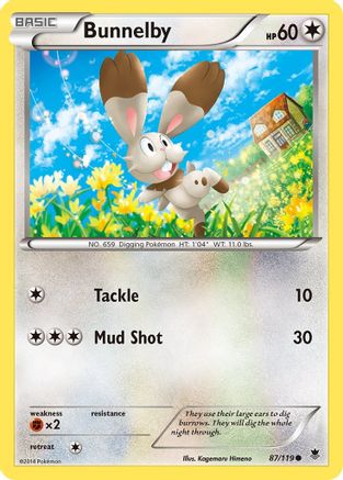 Bunnelby 087/119 - XY  Phantom Forces - for just $0.05! 