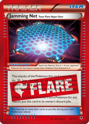 Jamming Net 098/119 - XY  Phantom Forces - Holofoil - for just $0.40! 