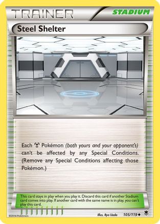 Steel Shelter 105/119 - XY  Phantom Forces Reverse Holofoil - for just $0.28! 