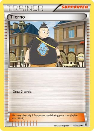 Tierno 107/119 - XY  Phantom Forces Reverse Holofoil - for just $0.21! 