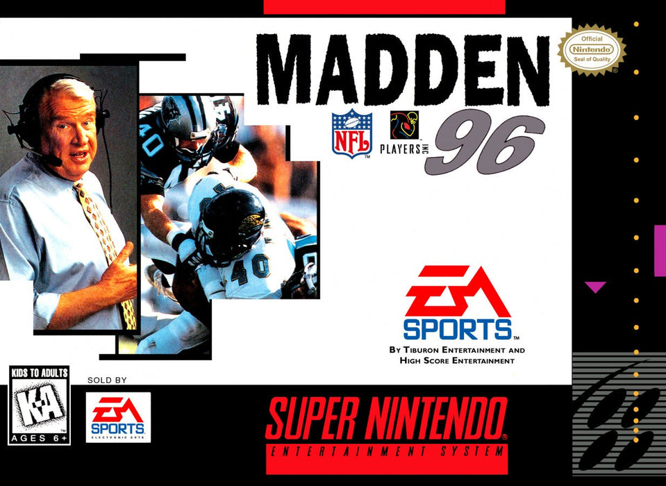 Madden NFL 96 – Super Nintendo Entertainment System (SNES) - for just $2.99! 