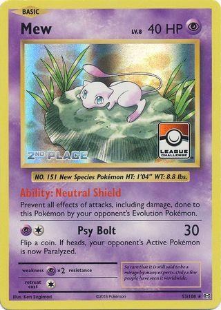 Mew (53/108) (League Promo 2nd Place) [XY: Evolutions] - for just $27.85! 