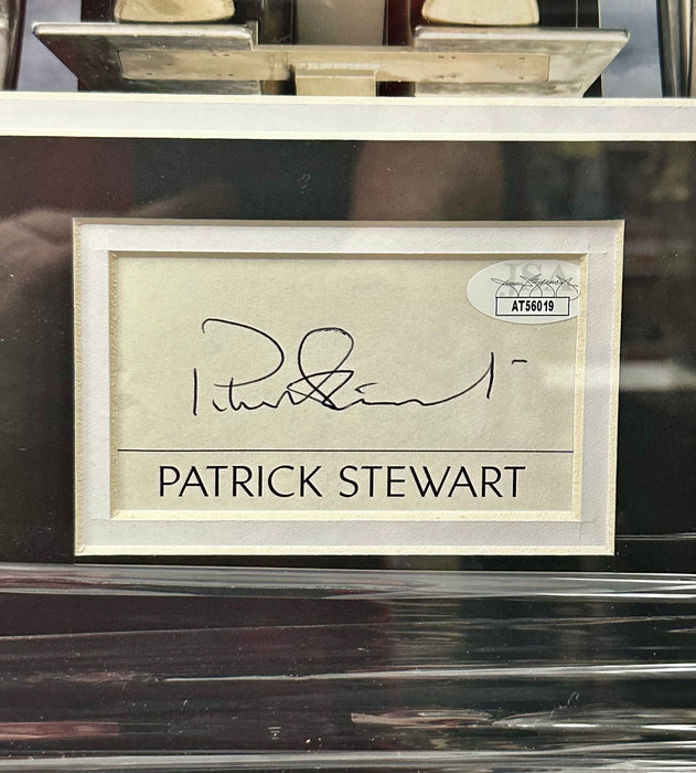 Patrick Stewart Signed & Framed Cut With 8X10  X-Men Professor X Photo JSA COA - for just $300! 