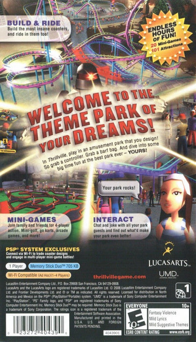 Thrillville – PlayStation Portable (PSP) - for just $0! 
