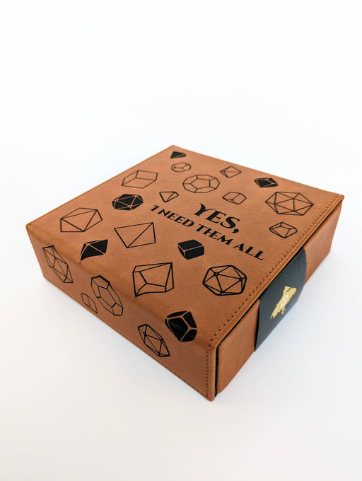 Yes, I Need Them All - D&D - Vegan Leather Dice Box - for just $34.99! 