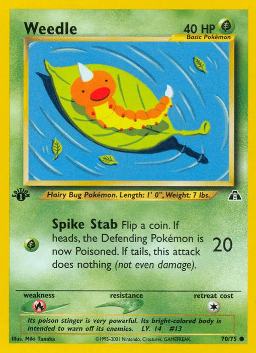 Weedle (70/75) [Neo Discovery 1st Edition] - for just $0.45! 