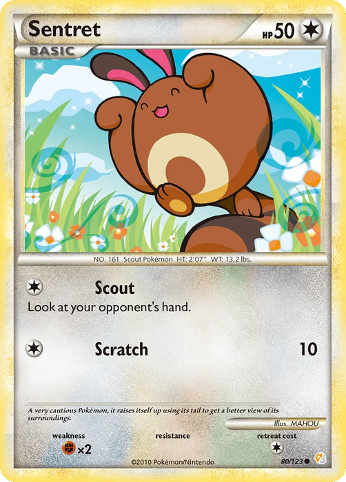 Sentret (80/123) [HeartGold & SoulSilver: Base Set] - for just $0.15! 
