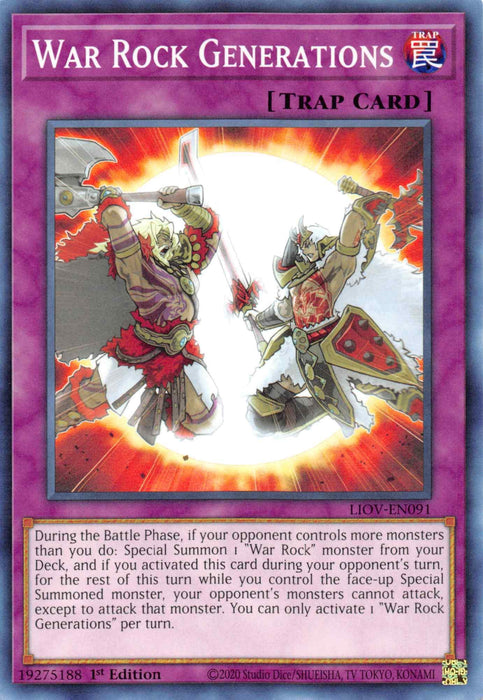 War Rock Generations [LIOV-EN091] Common - for just $0.10! 