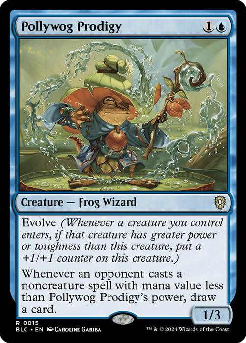 Pollywog Prodigy (BLC-015) - Bloomburrow Commander - for just $2.06! 