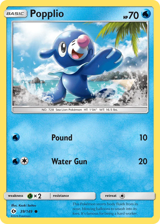 Popplio (39/149) [Sun & Moon: Base Set] - for just $0.10! 