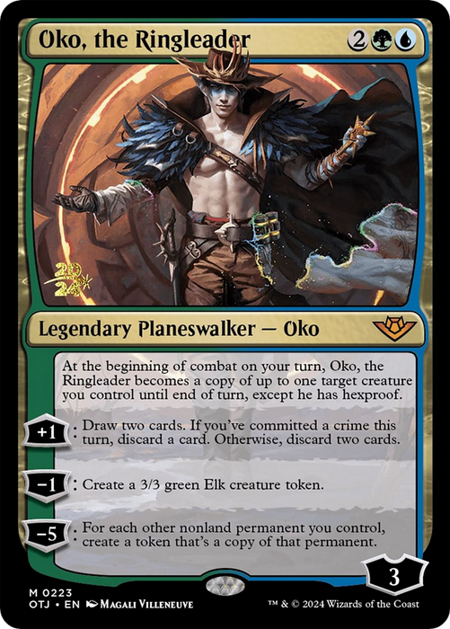 Oko, the Ringleader (PRE-223) - Outlaws of Thunder Junction Promos Foil - for just $0.56! 