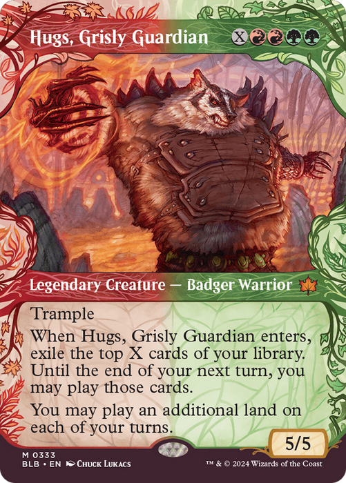 Hugs, Grisly Guardian (BLB-333) - Bloomburrow: (Showcase) (Borderless) - for just $0.57! 