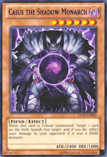 Caius the Shadow Monarch (Purple) [DL15-EN006] Rare - for just $13! 
