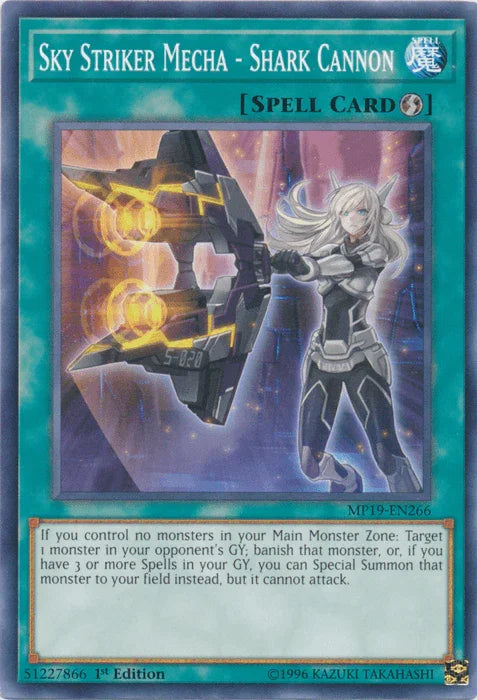Sky Striker Mecha - Shark Cannon [MP19-EN266] Common - for just $0.15! 