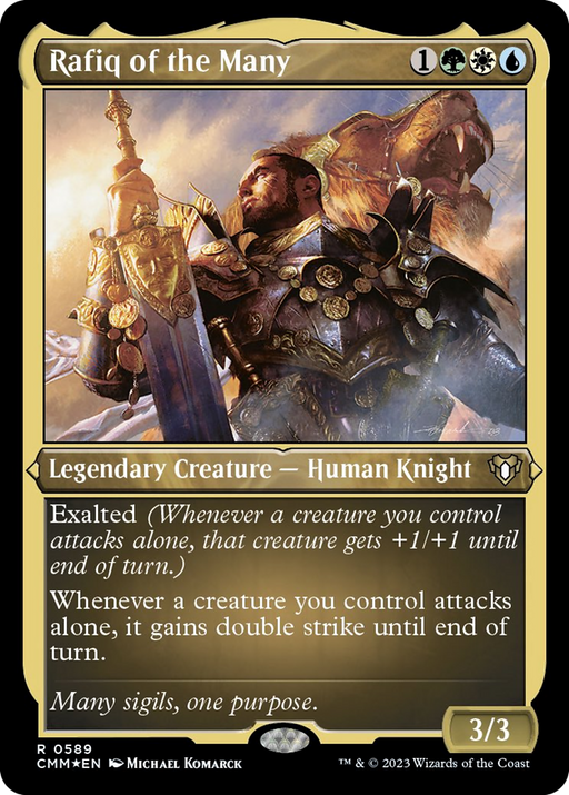 Rafiq of the Many (Foil Etched) [Commander Masters] - Just $0.35! Shop now at Retro Gaming of Denver