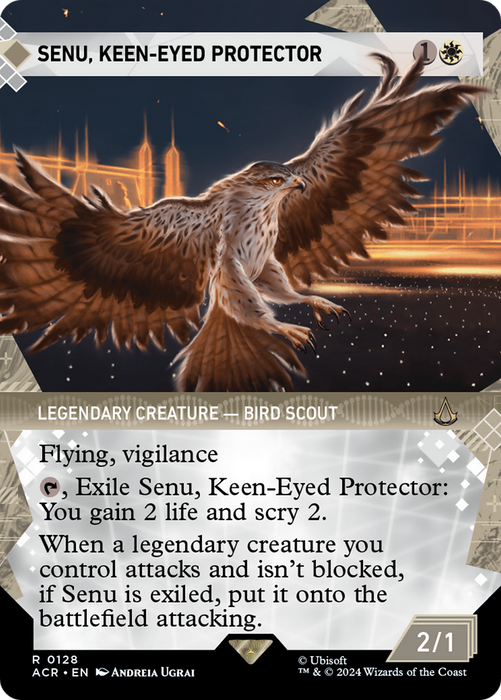 Senu, Keen-Eyed Protector (ACR-128) - Assassin's Creed: (Showcase) (Borderless) - for just $0.62! 