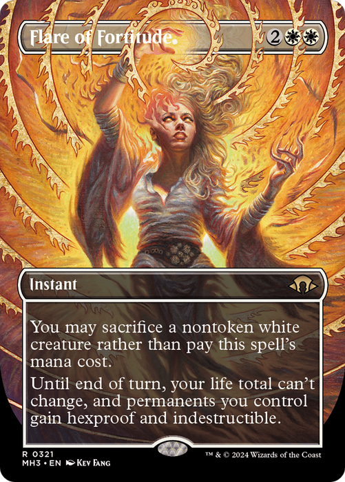 Flare of Fortitude (Borderless) (MH3-321) - Modern Horizons 3 (Borderless) - for just $4.18! 