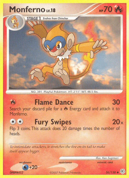 Monferno (56/130) [Diamond & Pearl: Base Set] - for just $0.30! 