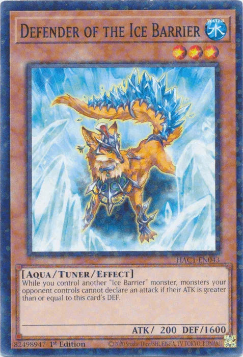 Defender of the Ice Barrier (Duel Terminal) [HAC1-EN043] Common - for just $0.10! 