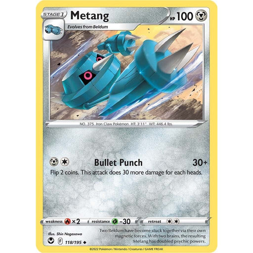 Metang (118/195) [Sword & Shield: Silver Tempest] - Just $0.10! Shop now at Retro Gaming of Denver